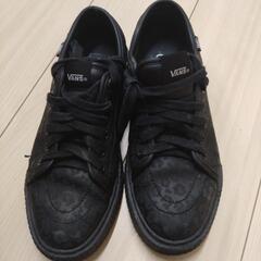 （決まりました）かわいい柄のVANS24.5センチ　スニーカー（1度使用）の画像