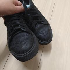 （決まりました）かわいい柄のVANS24.5センチ　スニーカー（1度使用）の画像