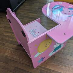 ペッパピッグプレイデスク 机チェアの画像