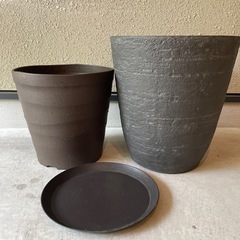 鉢、10号鉢カバー、受け皿　セット