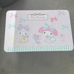サンリオ　当たりくじ　マイメロディ&ピアノ　折り畳みテーブル　中古