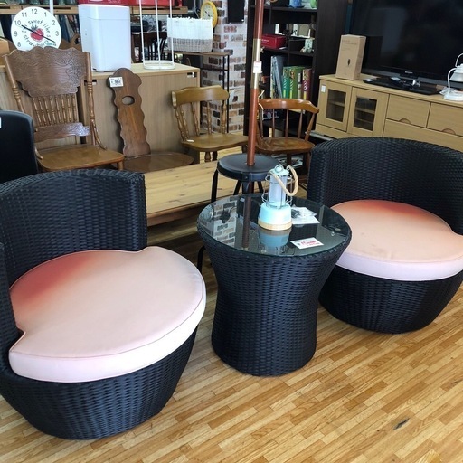 ラタン調 ガーデンテーブルセット アジアンリゾート