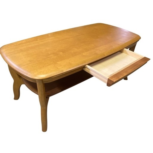 カリモク ローテーブル センターテーブル 木製 レトロ リビング