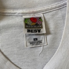 90s プリントtシャツ ホワイト Lsizeの画像