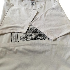 90s プリントtシャツ ホワイト Lsizeの画像