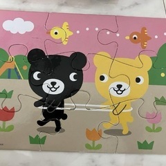 くもん　くろくまくんジグゾーパズル　2個セット　の画像