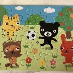 くもん　くろくまくんジグゾーパズル　2個セット　の画像