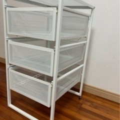 IKEAイケア♦️ﾚｯﾅｰﾙﾄ収納引き出し♦️メッシュ3段♦️ス...