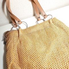 メッシュバック　かわいい♪　ベージュ　値下げしました！
