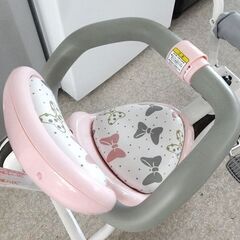 ides 三輪車② ディズニー トライクピュア ミニーマウス 舵取り棒付き 安心ガード付き ides ピンク×ホワイト 札幌市北区屯田の画像