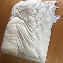 ポリエステル　掛け布団　白
