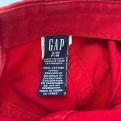 GAPキッズ用CAP赤（S〜M）の画像