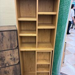 ★木製 収納棚 本棚 下段スライド式 草加市栄町♬