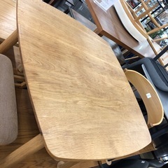 【※取りに来て頂ける方限定】unico ダイニングセット 3点 unico ダイニング3点セット オーク材 取りに来れる方限定！