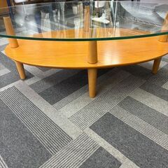 ★インテリアに最適 楕円形 ガラステーブル 草加市栄町♬の画像