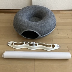 猫用おもちゃ　壁紙保護シート　トンネル　3点セット