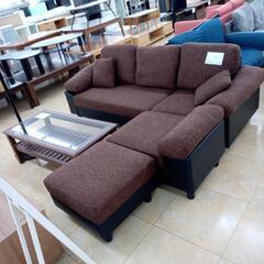 ★ジモティ割あり★  ソファ ブラウン H200×D78×W36...