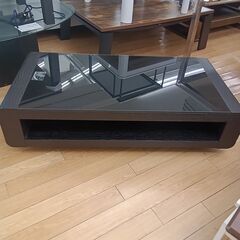 ★ジモティ割あり★  ローテーブル ブラック H33×D60×W...