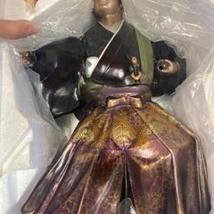 黒田武士人形　金属製　鋳物　美術置物　黒田武士　武士　置物　人形...