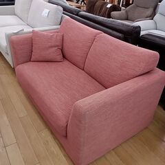 ★ジモティ割あり★  2人掛けソファ ピンク H73×D83×W...