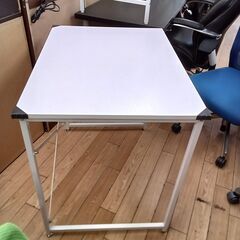 ★ジモティ割あり★  デスク ホワイト H74×D60×W80 クリーニング済み TK5309の画像