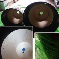 植木鉢　2個セット　黒　カッコいい　陶器製　少し欠けあり　直接引渡しの画像