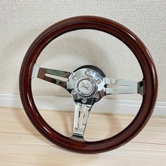 ウッドステアリング 33パイ