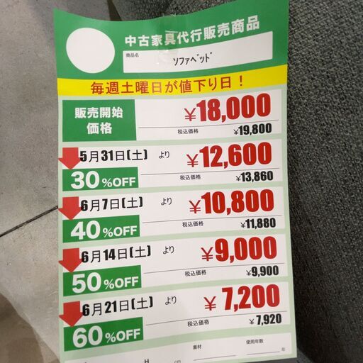 ｿﾌｧﾍﾞｯﾄﾞ(No:1255669)