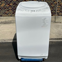 8kgのホワイト洗濯 乾燥機能付き TOSHIBA ZABOON AW-8V9 