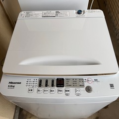 【美品！】【5.5kg】Hisense  ハイセンス　洗濯機　HW-55E2W  2023年製  5.5㎏