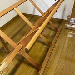 直接手渡し 【希少】経巻台  回転式　高機/織り機/手芸/手織り機/機織り機/組立式/着尺巾/広幅/高機/手織機/手織り機/現状渡しの画像