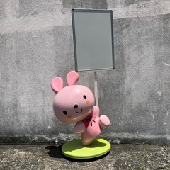 うさぎ　ホワイトボード　置物　オブジェ　案内看板