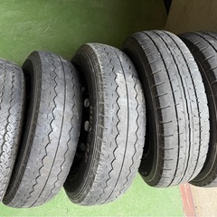 サンバートラック純正ホイール5本＋LT仕様タイヤ