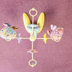 やわらかガラガラメリーデラックスプラス（中古美品　動作確認済）折りたたみベビーベッドにも対応(^^♪の画像