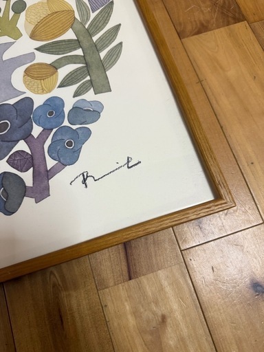 BIRDS' WORDS バーズワーズ アートポスター 額装済 618mm