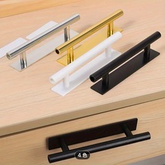 粘着式 取っ手 戸棚引きハンドル 扉 棚のツマミ インテリア 4点セット　DIYの画像
