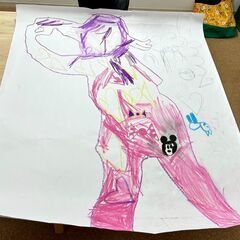 【アトリエべる国立駅前教室】⭕️△🟩レッツスタンプで作品作りに挑戦‼️♪(๑ᴖ◡ᴖ๑)♪の画像