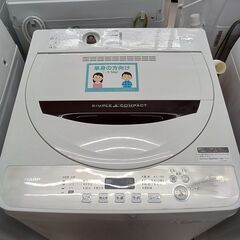 ★ジモティ割あり★ SHARP 洗濯機 ES-GE4B 4.5kg 18年製 動作確認／クリーニング済み TC8765