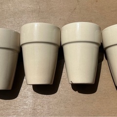 IKEA製　陶器製　タンブラー　カップ　4個セットの画像