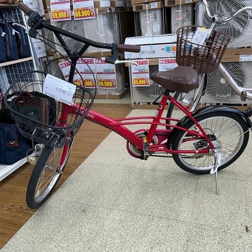 自転車 20インチ 赤 TJ12040
