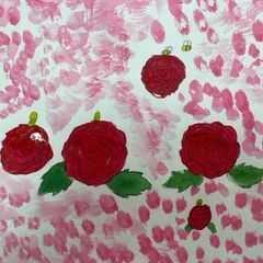 【アトリエべる小金井教室】🖼️丸、三角、四角をペタペタして描こう🔴▶︎🟨ヽ(*´∀｀)の画像