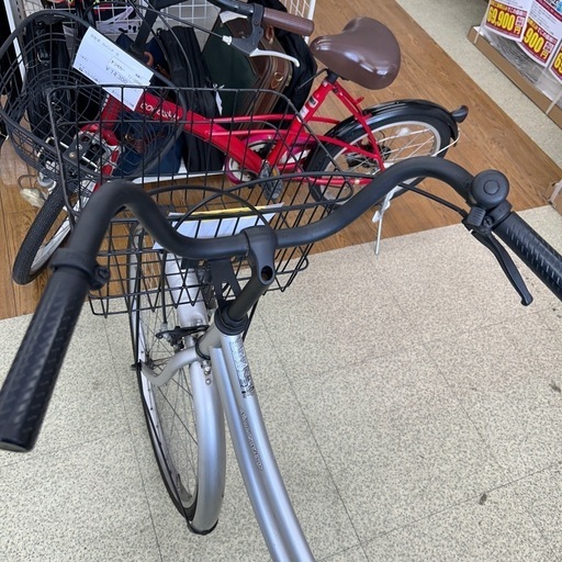 自転車 26インチ シルバー TJ12041