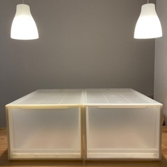無印　MUJI　ポリプロピレン　衣装ケース　　大 約幅４０×奥行...