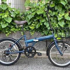 🔵中古車🔵 後タイヤ新品✨　折畳自転車　20インチ　SHIMAN...