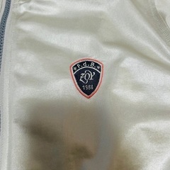 ZOY Lサイズ ライトベージュ×ピンク　ジップアップジャケット の画像