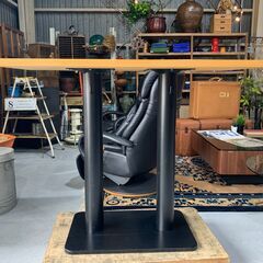 B20★カウンターテーブル★ハイテーブル バーテーブル W121cm H95cm フック付き オシャレ ダイニング 飲食店 の画像