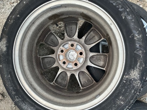 【夏休値下】【札幌市手渡し希望】【チッピング塗装済】デリカD5後期型純正ホイール 夏休値下】【札幌市手渡し希望】【チッピング塗装済】デリカD5後期型