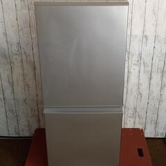 AQUA アクア　126L ２ドア冷蔵庫　AQR-13H(S) 右開き　2019年製　中古品　シルバー　冷凍冷蔵庫　一人暮らし用に