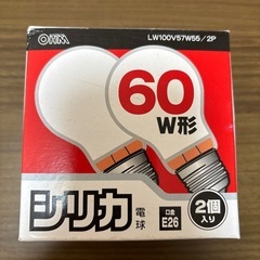 【新品未使用】60w形　電球　一個