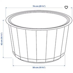 丸に収納テーブル　数回使用の画像